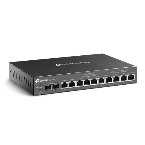 TP-LINK (ER7212PC) Omada 3-in-1 Gigabit VPN Router - Router + PoE Switch + Omada Controller, 12 Ports, Up to 4x WAN-0